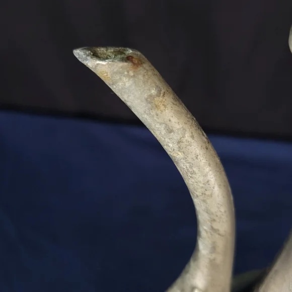 Vintage Pewter Ornate Pitcher with Inset Stones - Picture 10 of 12